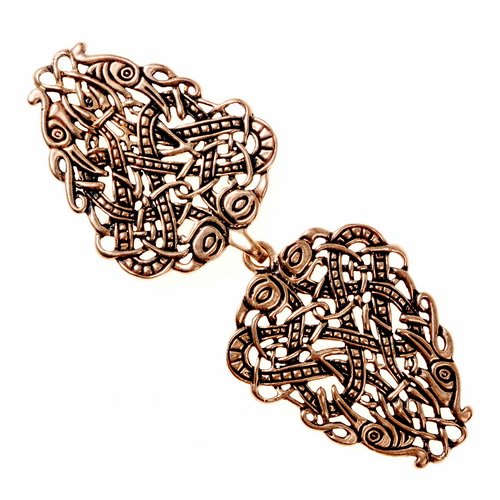 [06 GWH DB-b] Gewandhaken Keltisch (Bronze)