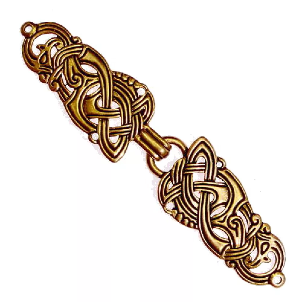 [06 GWH Lin.b] Gewandhaken Lindwurm (Bronze)