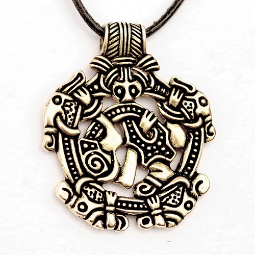 [0 Snoring.b] Greiftier-Amulett von Snoring Bronze  - Accessoire, Schmuck für Mittelalter, LARP und Alltag (Bronze)