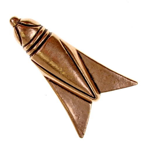 [07 Fi Zikade.b] Zikaden Fibel aus Bronze aus Pannonien (Bronze)