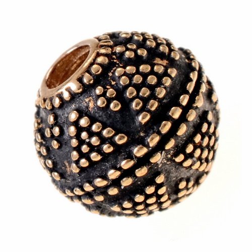 [07 PER 04.b] Wikinger-Perle Nr. P4 / Loch 3 mm (Bronze)