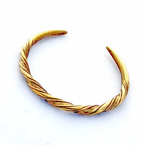[07 AR Wik 1.b] Wikinger Armreif tordiert Bronze (Bronze)