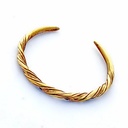 Wikinger Armreif tordiert Bronze - Accessoire für Historische Gewandungen, Reenactment und Liverollenspiel