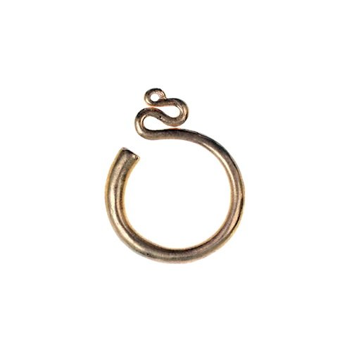 Slawische Schläfenringe - mittel, Bronze - Wikinger Schmuck