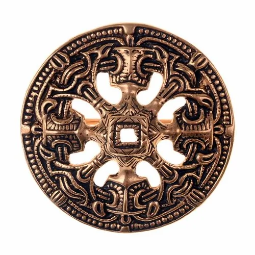 [07 Br 2 Sch-Nor.b] Scheibenfibel aus Norwegen im Borrestil Bronze (Bronze)