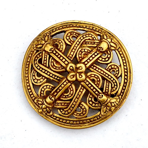 Scheibenfibel aus Finnland im Borrestil Bronze