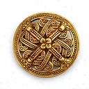 Scheibenfibel aus Finnland im Borrestil Bronze