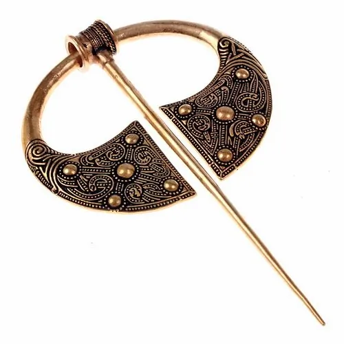[07 Fi Bally.b] Ringfibel aus Ballyspellan Irland Wikinger Fibel (Bronze)