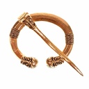 Replik einer Ringfibel mit Tierköpfen Wikinger Schmuck