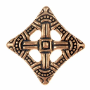 Rautenfibel aus Uppåkra Wikingerfibel Bronze