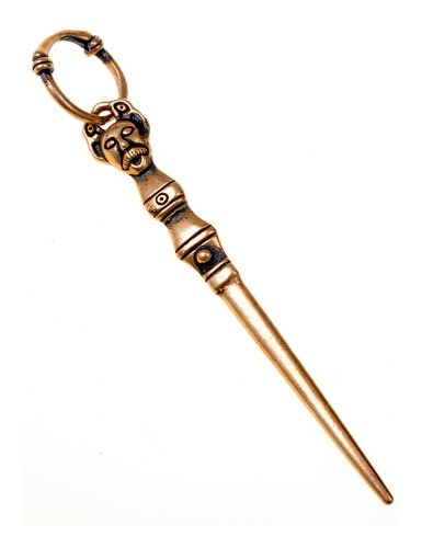 [0 Got-Prick-b] Pfriem von Gotland Bronze oder versilbert - Wikinger Schmuck (Bronze)