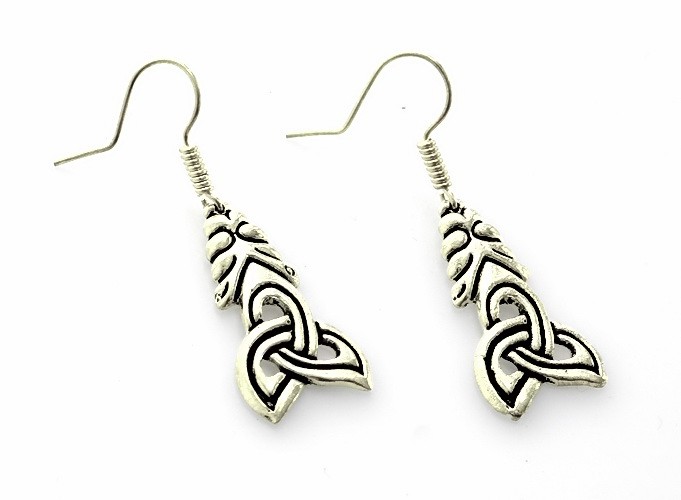 [07 OR 3 Borre.b] Paar Bronzeohrringe 'Borre' - Accessoire, Schmuck für Mittelalter, LARP und Alltag (Bronze)