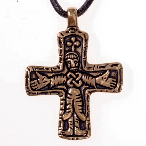 [0 Kreuz-Got.b] Kreuz Gotland Amulett Bronze  (Bronze)