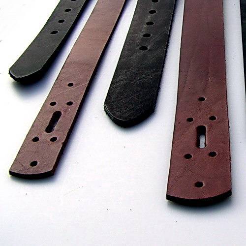 [11 Ke-Ro 5.kl.br] Gürtel Rohling aus Kernleder 5 cm breit - 4 Längen - 2 Farben (braun, S)