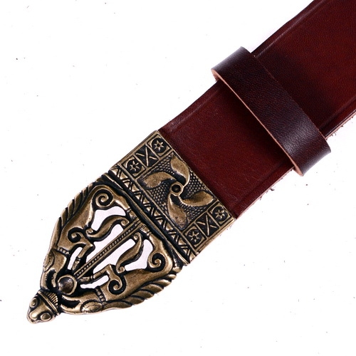 [10 Glau.kl.br] Keltischer Gürtel vom Glauberg - 4 cm (S, braun)