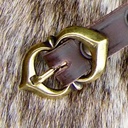 Spätmittelalter-Gürtel aus Leder - 1,5 cm