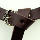 Wikinger-Gürtel aus Leder - 2 cm