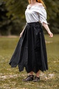 Mittelalterrock mit Stickerei "Svenja" Schwarz