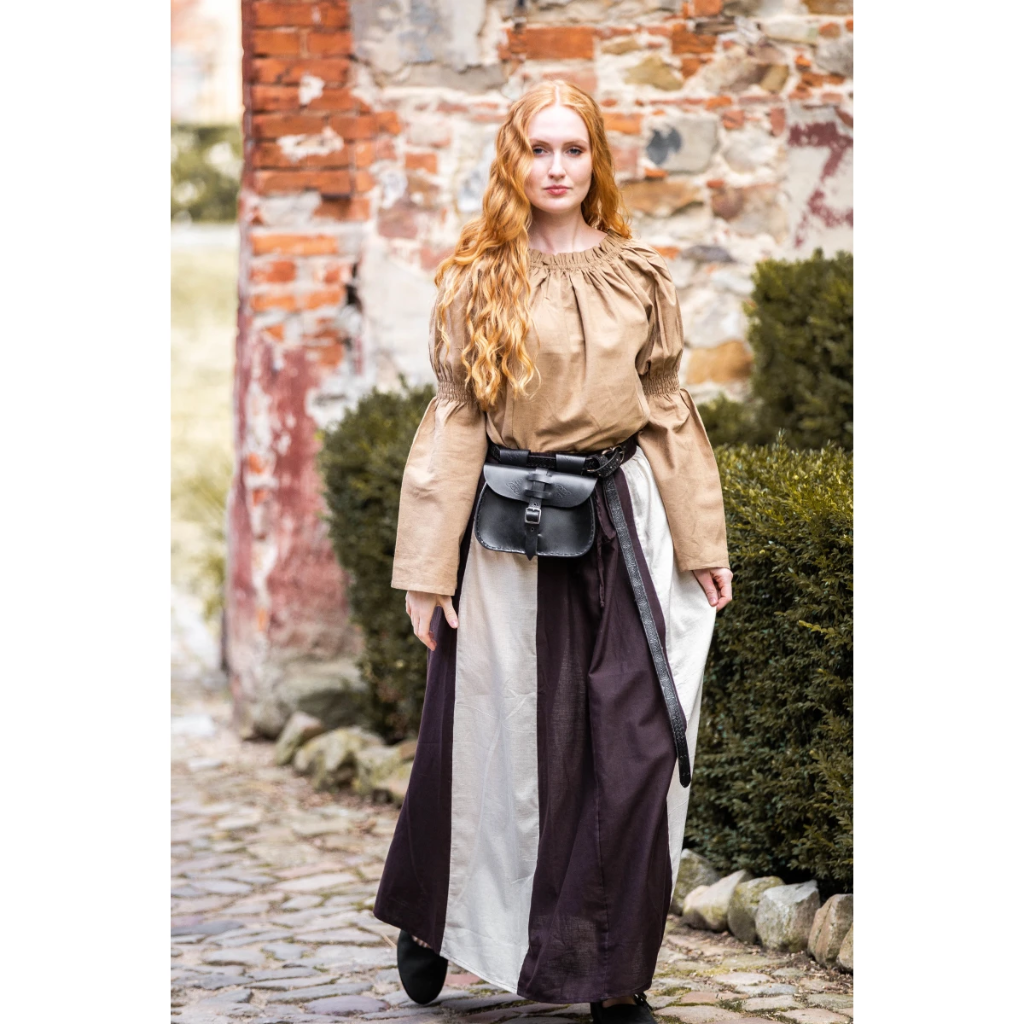 Bluse "Coletta" Braun - die Klassische Mittelalterbluse