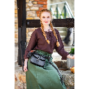 Mittelalter Bluse "Tilda" Braun