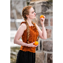 Ärmellose Sommerbluse "Adele" Rost