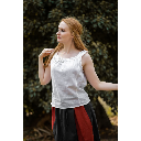 Ärmellose Sommerbluse "Adele" Weiß