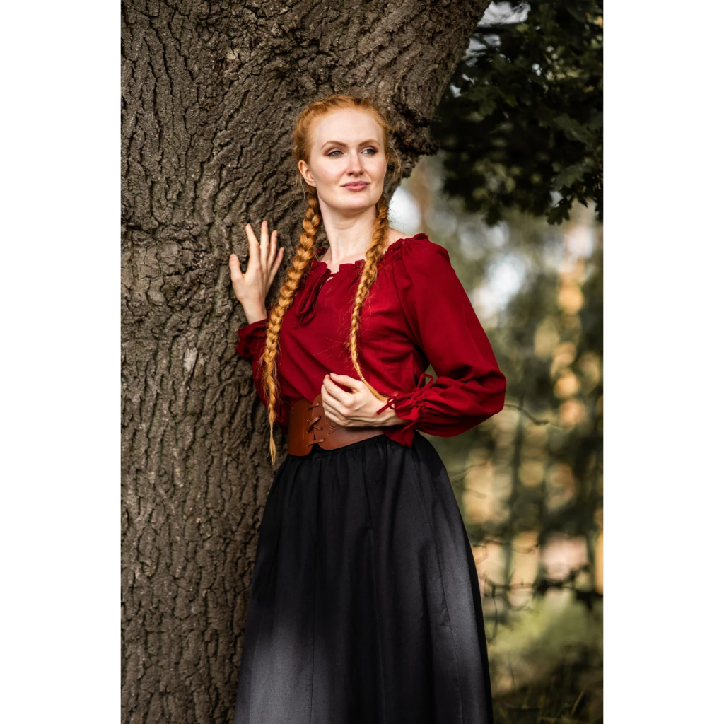 Mittelalterbluse "Edith"Rot
