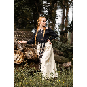 Mittelalterbluse "Edith" Schwarz