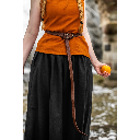 Keltischer Ledergürtel "Merle" Cognacbraun