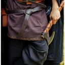 Ringgürtel aus Leder mit keltischem Muster in zwei Längen - Dunkelbraun