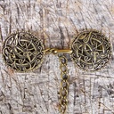 Keltischer Schlangenkreis Mantelverschluss - Messing