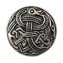 Wikinger-Zierniete Jelling / L – Tierstil-Beschlag nach einer Scheibenfibel des 10. Jahrhunderts