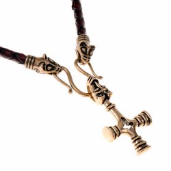 Collier "Fossi" mit Wolfskreuz