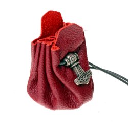 [01 Beu 1 Öd KL.fa.du] Lederbeutel "Mjölnir" - klein (dunkelbraun)