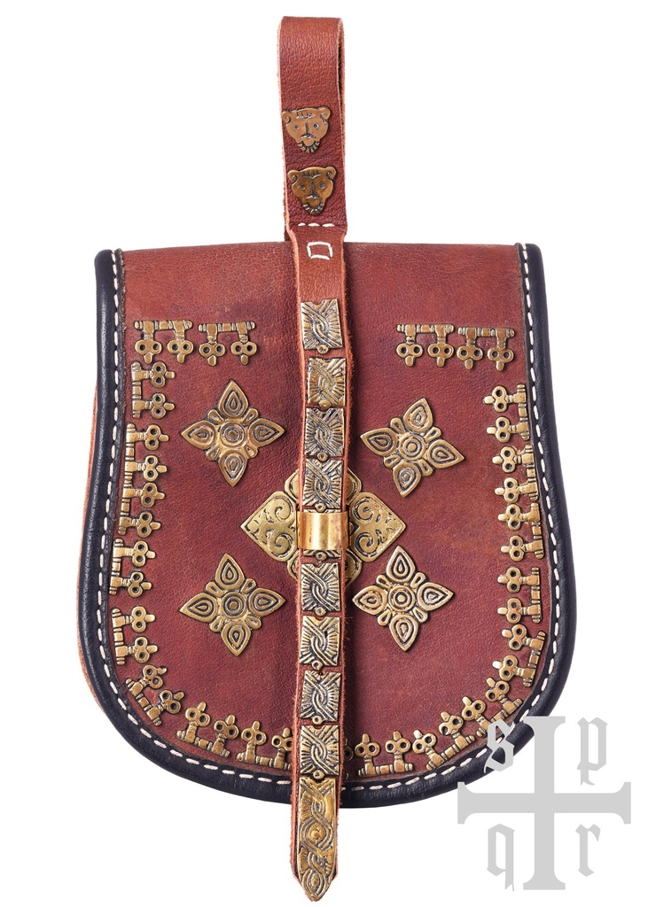 Birka Tasche, Wikinger-Gürteltasche aus Leder