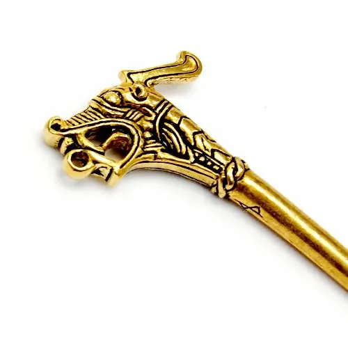 Haithabu Gewandnadel mit Drachenkopf