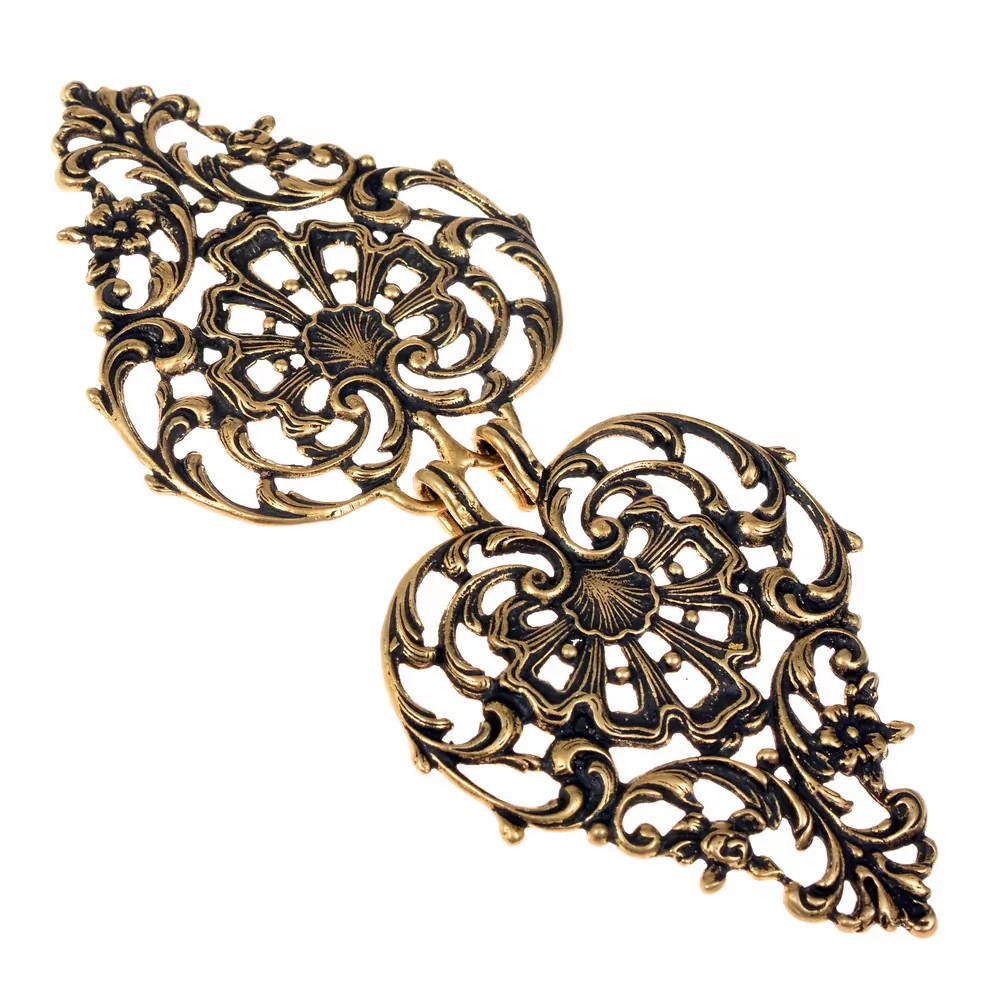 Renaissance-Gewandschließe 'Floral' - 11 x 4,5 cm
