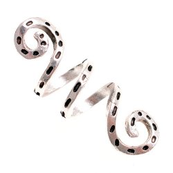 [07 HaSpi KL-me] Haar-Spirale "klein" - 7 mm Loch (messing)