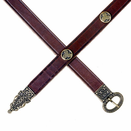 Spätrömischer Gürtel - 2 cm / Ende + Nieten