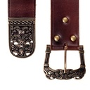 Wikinger Gürtel Vaerne 4,5 cm mit Riemenende Langgürtel