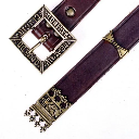 Gürtel "Erik" - 3 cm / Ende + Nieten