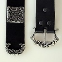 Wikinger-Gürtel - 4 cm / Ende + Nieten