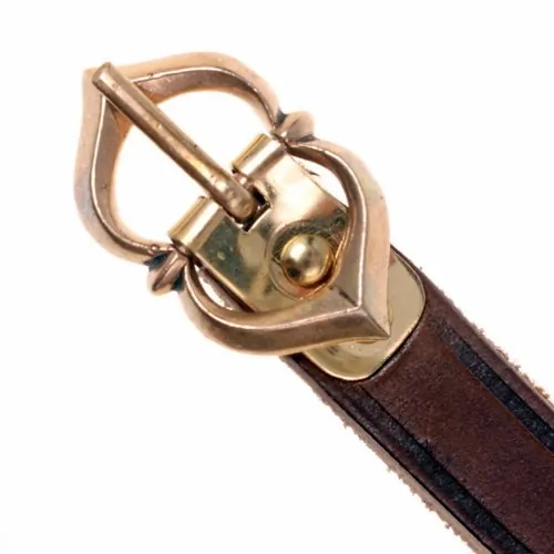 [10 MA-15 Warw.br] Mittelaltergürtel "Warwick" - 1,5 cm (braun)