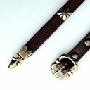 Mittelalter-Gürtel 1,5 cm / Ende + Nieten