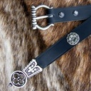 Mittelalter-Gürtel 2 cm / Ende + Nieten