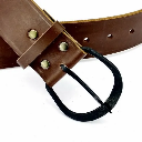 Gürtel mit runder Eisenschnalle - 5 cm