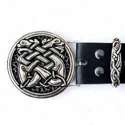 Buckle-Belt 4 cm / Hunde - Kernleder