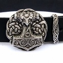 Buckle-Belt 4 cm / Mjölnir - Kernleder