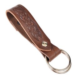 [04 Rockhalter B.br.si] Rockzipfel-Halter - geprägt (braun, silber)