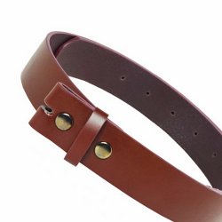 [11 Ke-Wechs 4.kl.br] Wechselgürtel aus Kern-Leder - 4 cm (braun, klein)